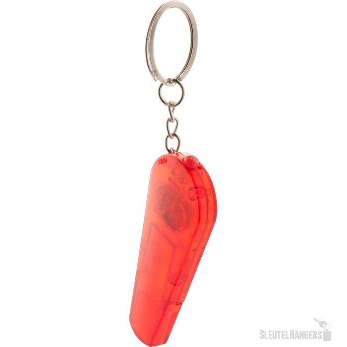 Sleutelhanger Met Fluitje En Lampje Rood