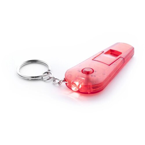 Sleutelhanger Met Fluitje En Lampje Rood