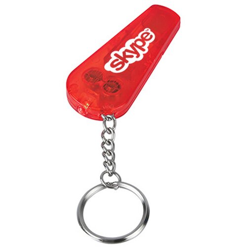 Sleutelhanger Met Fluitje En Lampje Rood