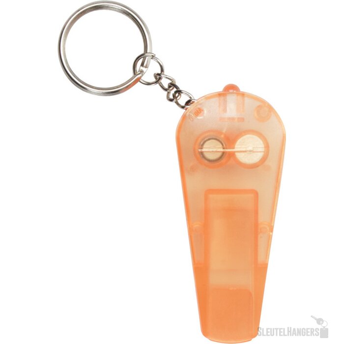 Sleutelhanger Met Fluitje En Lampje Oranje