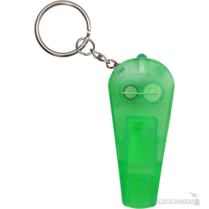 Sleutelhanger Met Fluitje En Lampje Groen