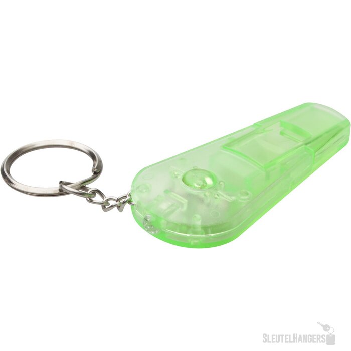 Sleutelhanger Met Fluitje En Lampje Groen