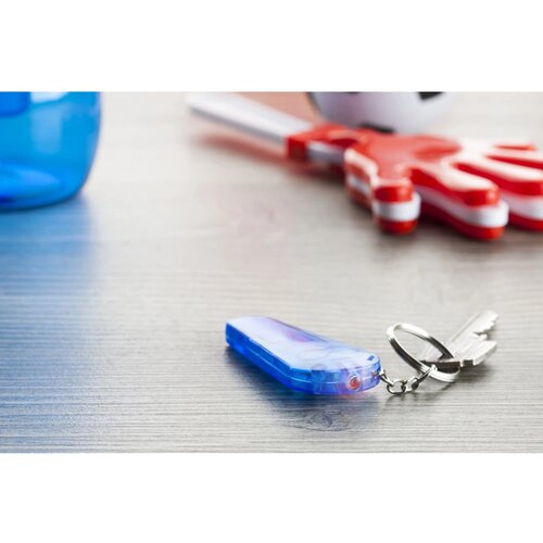 Sleutelhanger Met Fluitje En Lampje Blauw