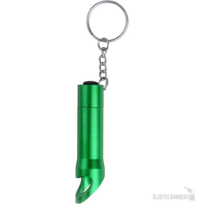 Zaklamp Sleutelhanger Met Opener Groen