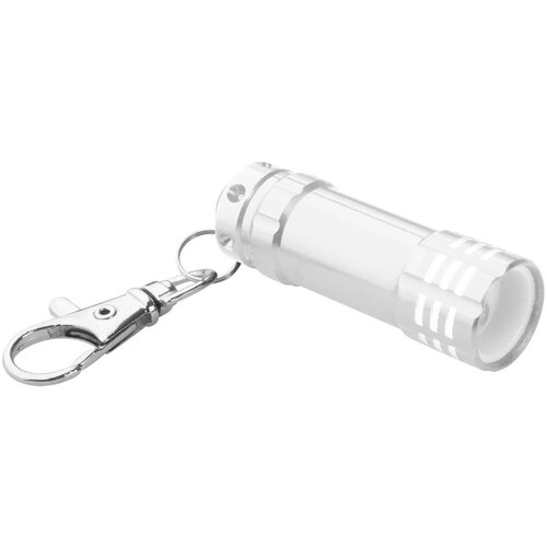 Sleutelhanger zaklamp met 3 led lampjes Zilver