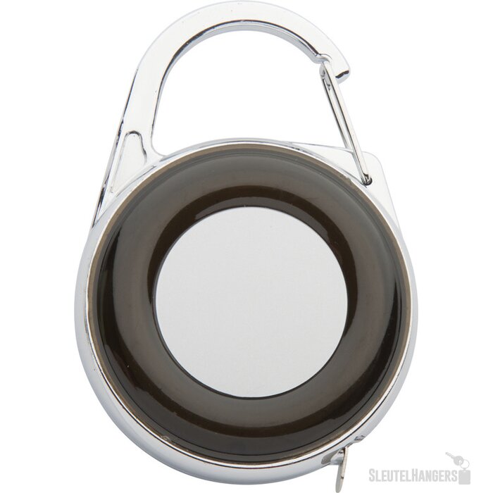 Sleutelhanger Rolmaat Met Karabijnhaak Zwart