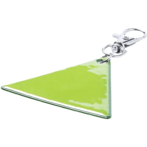 Driehoekige Reflecterende Sleutelhanger Geel