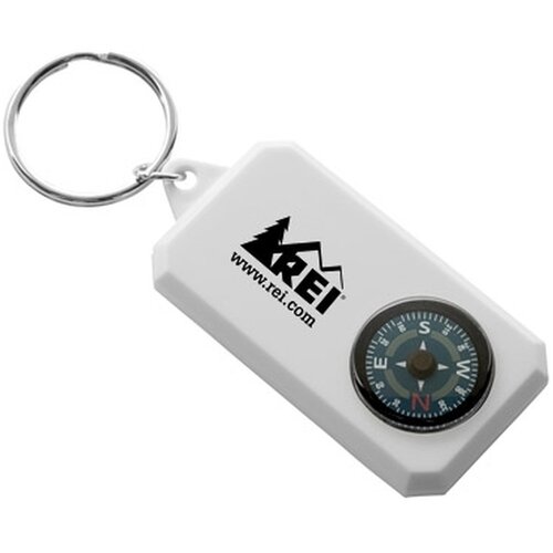 Kleine Sleutelhanger Met Kompas Wit