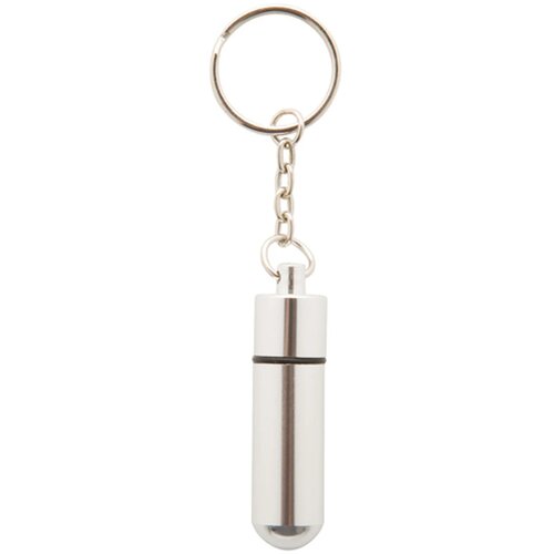 Sleutelhanger Met Pillendoosje Zilver