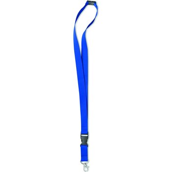 Lanyard, metalen haak. 20 mm Lany royal blauw