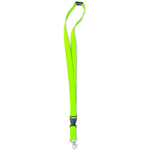 Lanyard, metalen haak. 20 mm Lany limoen