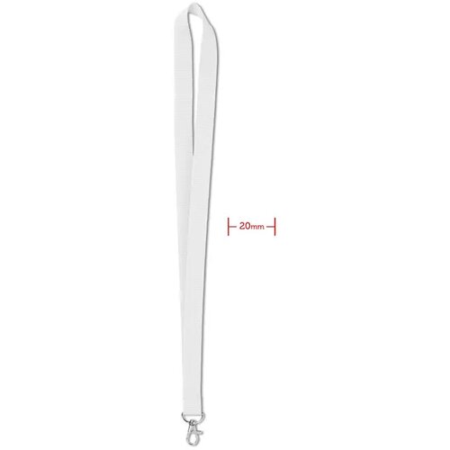 Lanyard 20 mm Simple lany Wit
