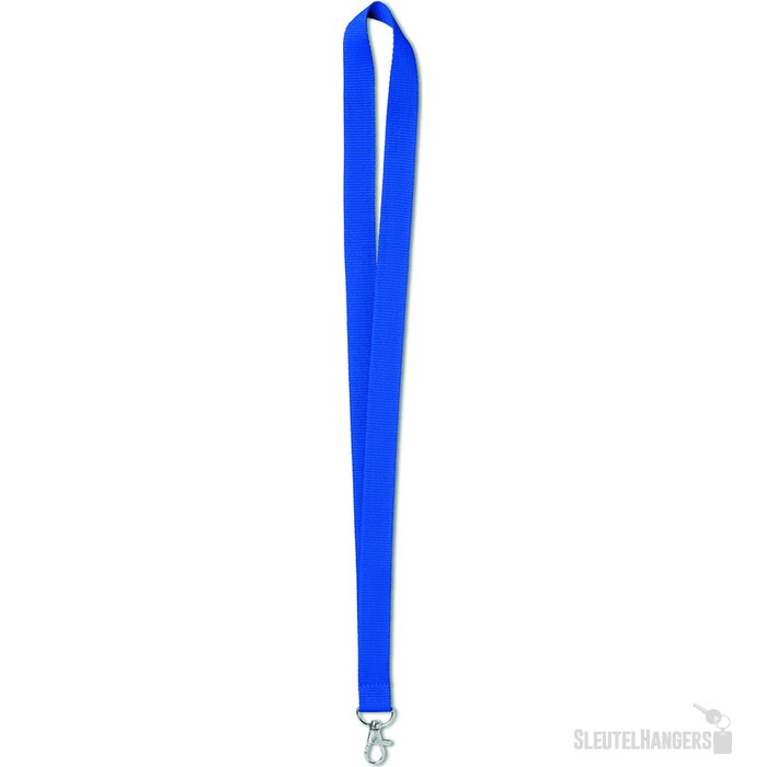 Lanyard 20 mm Simple lany Kobaltblauw