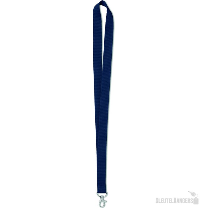 Lanyard 20 mm Simple lany Blauw