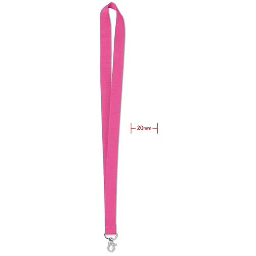 Lanyard 20 mm Simple lany Fuchsia