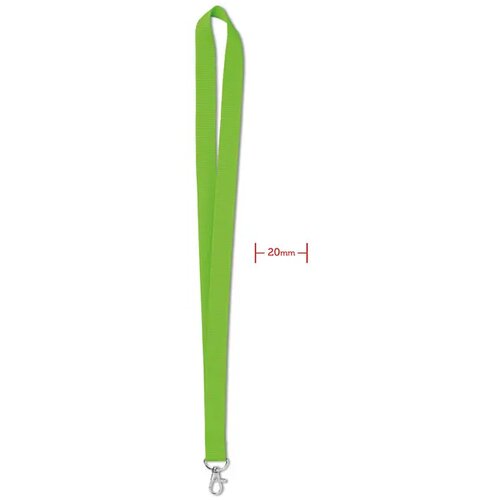 Lanyard 20 mm Simple lany Limoengroen