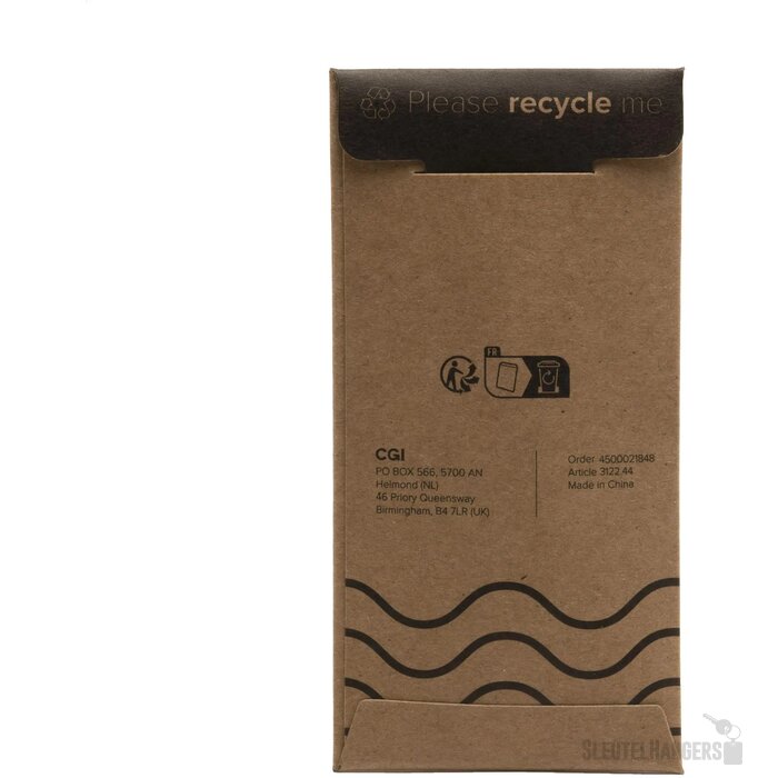 Metalen Sleutelhanger Met Pu Detail