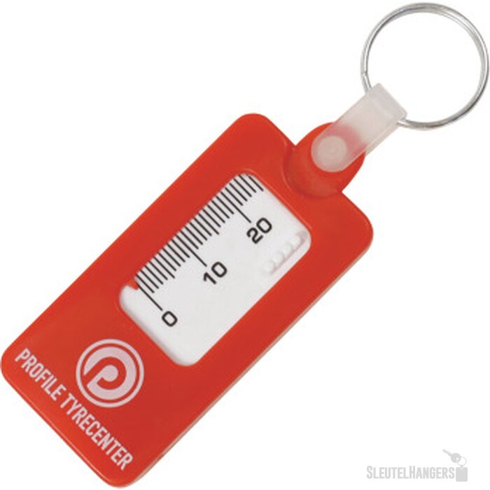 Sleutelhanger bandenprofiel meter rood