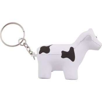 Anti-stress Koe met sleutelhanger wit/zwart Zwart Anti-stress Koe met sleutelhanger wit/zwart Zwart