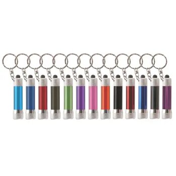 Zaklamp LED sleutelhanger Zwart