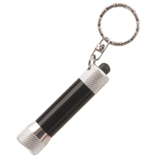 Zaklamp LED sleutelhanger Zwart
