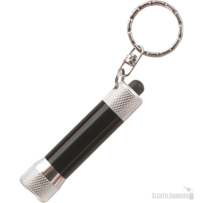 Zaklamp LED sleutelhanger Zwart