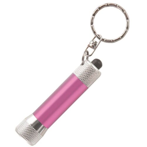 Zaklamp LED sleutelhanger Roze