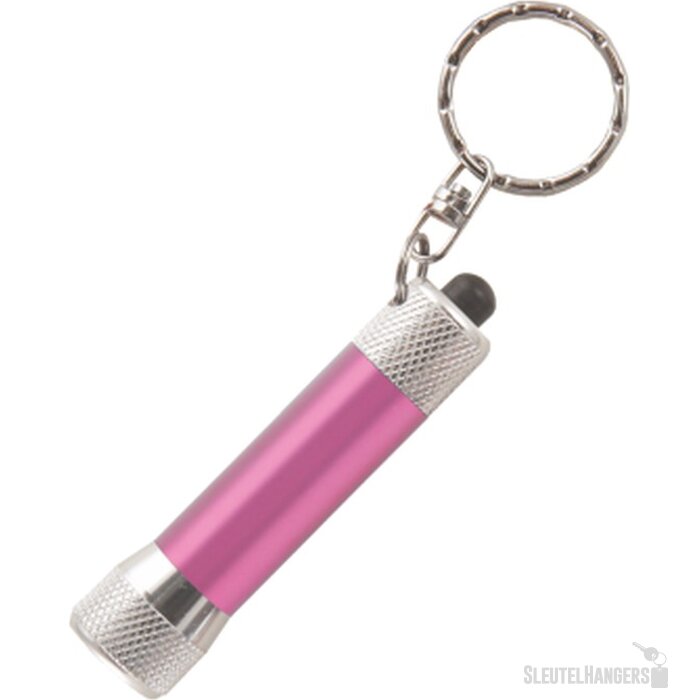 Zaklamp LED sleutelhanger roze