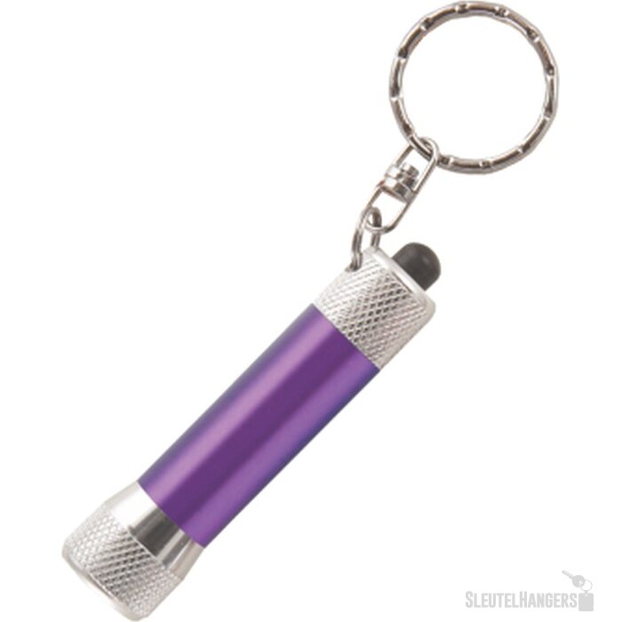 Zaklamp LED sleutelhanger Paars