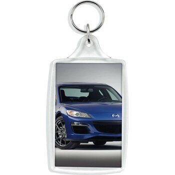 Extra grote transparante sleutelhanger