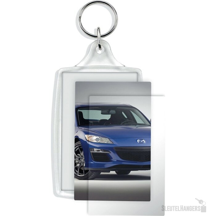 Extra grote transparante sleutelhanger