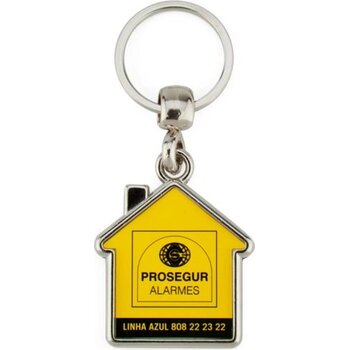 Sleutelhanger huisje metaal Sleutelhanger huisje metaal