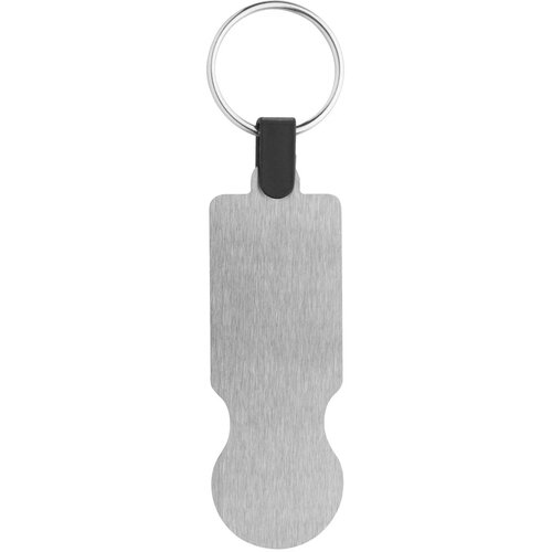 Rvs Sleutelhanger Met Winkelmunt Zilver