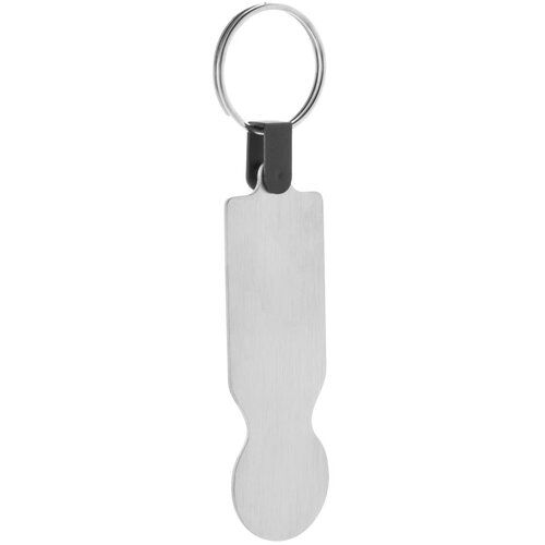 Rvs Sleutelhanger Met Winkelmunt Zilver