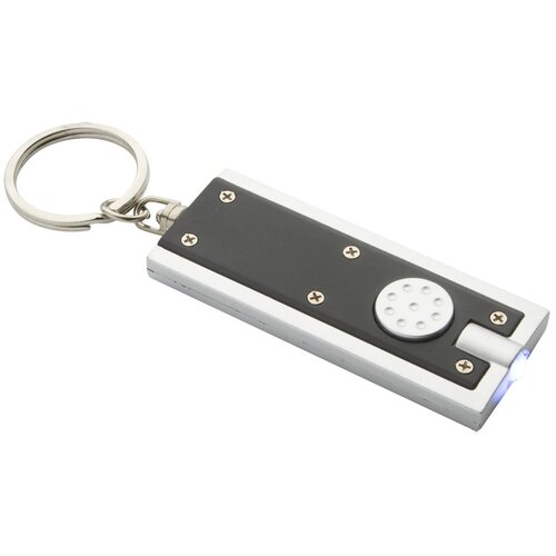 Goedkope sleutelhanger met lampje Zwart