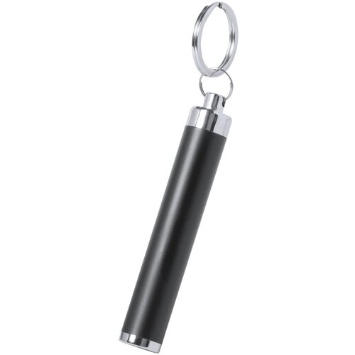 Sleutelhanger lampje met oplichtende gravure Zwart