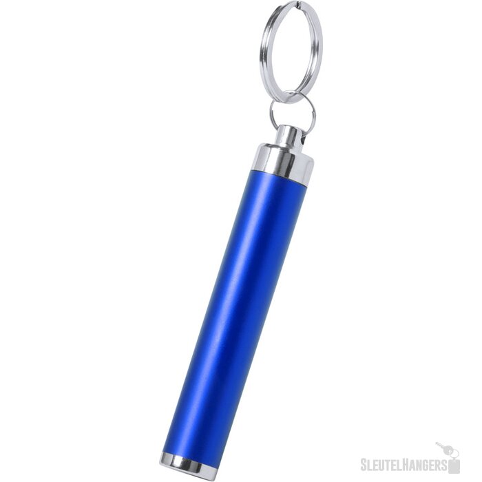 Sleutelhanger lampje met oplichtende gravure Blauw
