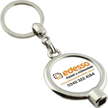 Ronde radiator sleutelhanger