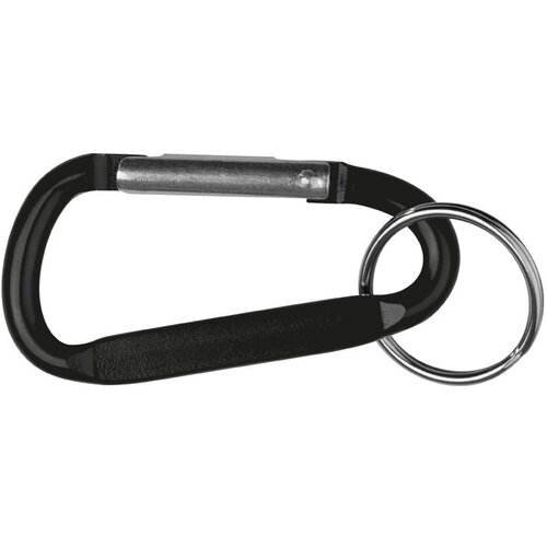 Sleutelhanger met karabijnhaak zwart