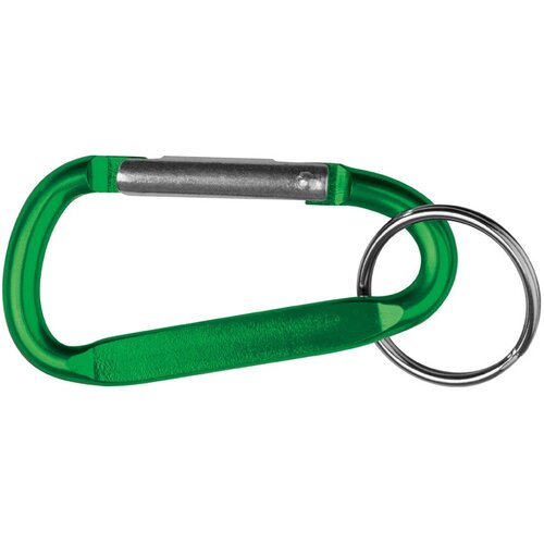Sleutelhanger met karabijnhaak groen