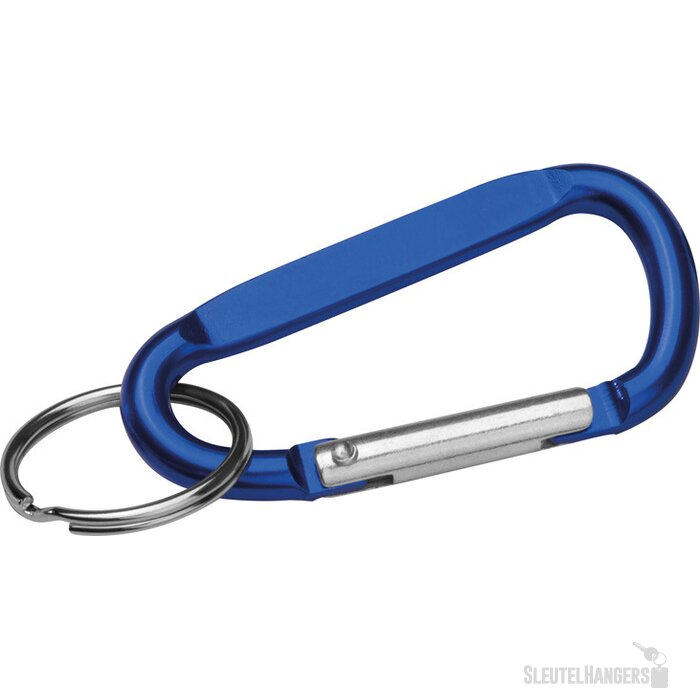 Sleutelhanger met karabijnhaak blauw
