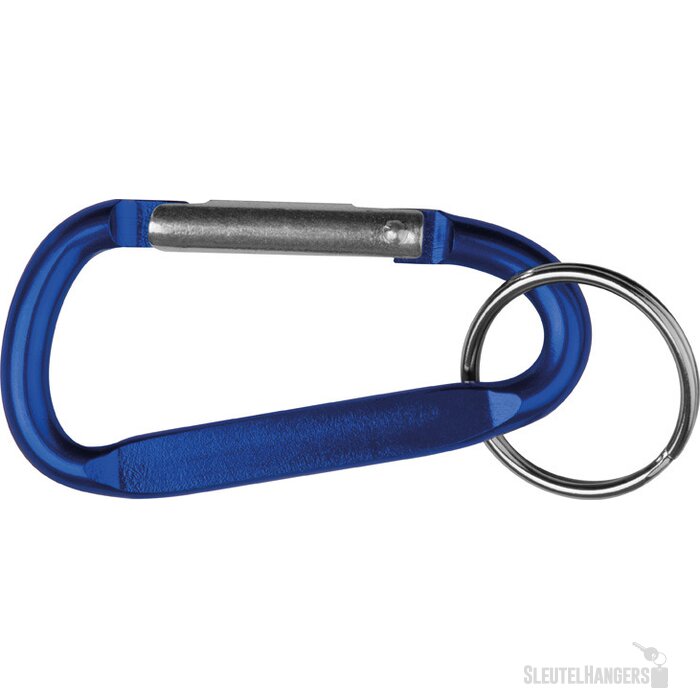 Sleutelhanger met karabijnhaak blauw