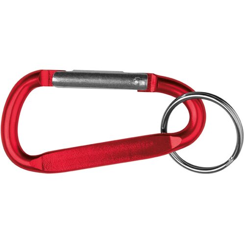 Sleutelhanger met karabijnhaak rood