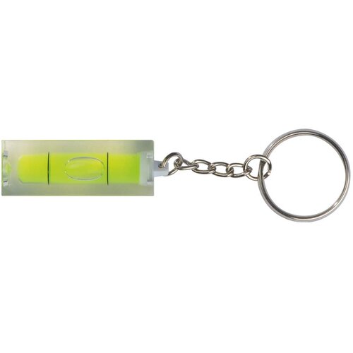 Sleutelhanger met waterpas geel