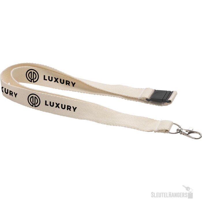 Lanyard Organic Cotton Keycord Naturel