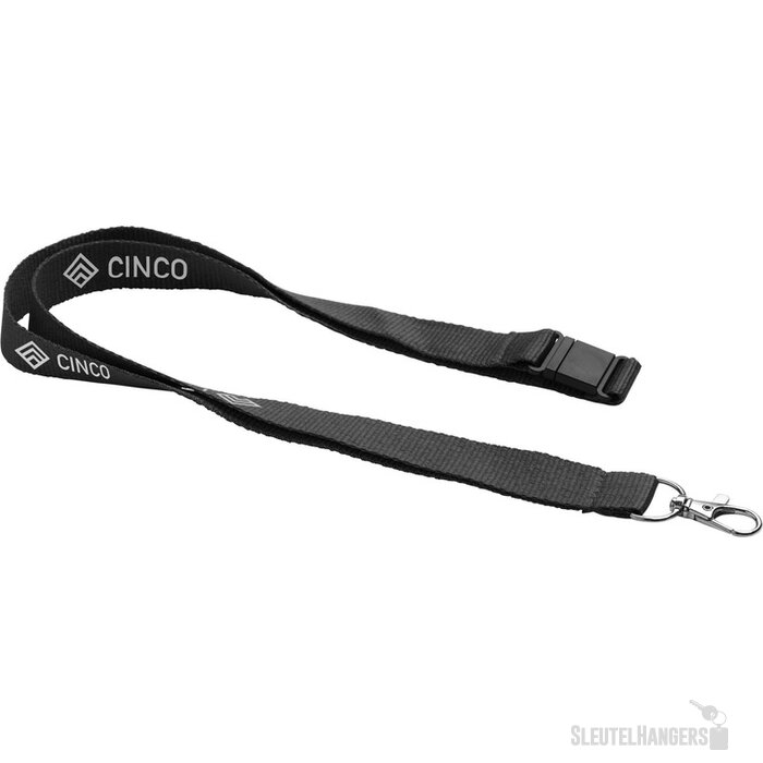 Rpet Lanyard Safety Keycord Zwart