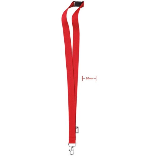 Rpet lanyard Lany rpet Rood