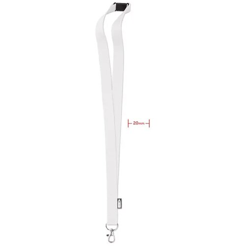 Rpet lanyard Lany rpet Wit