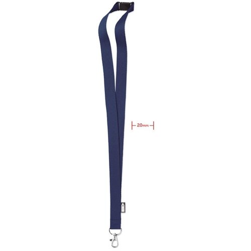 Rpet lanyard Lany rpet Blauw