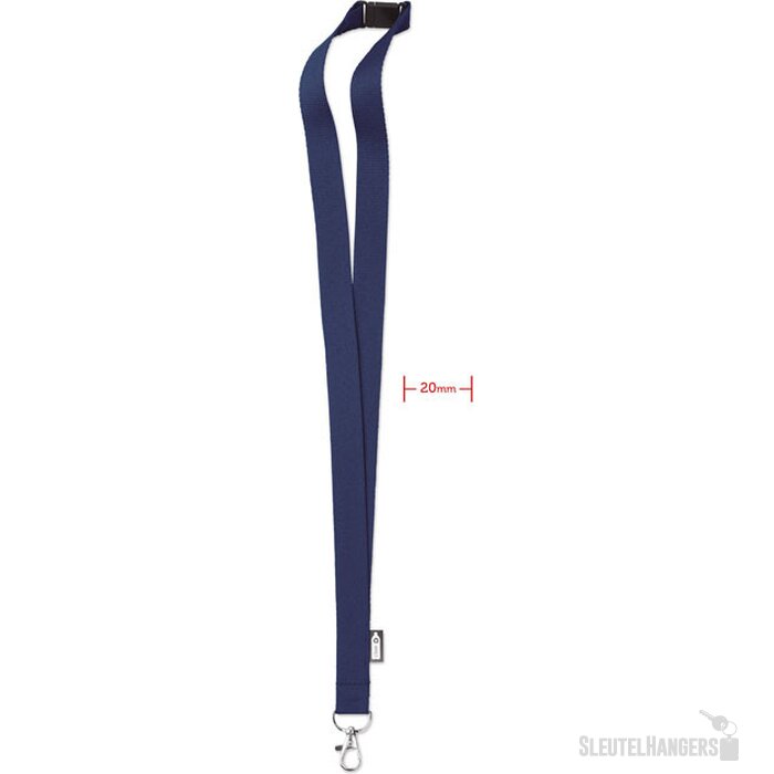 Rpet lanyard Lany rpet Blauw